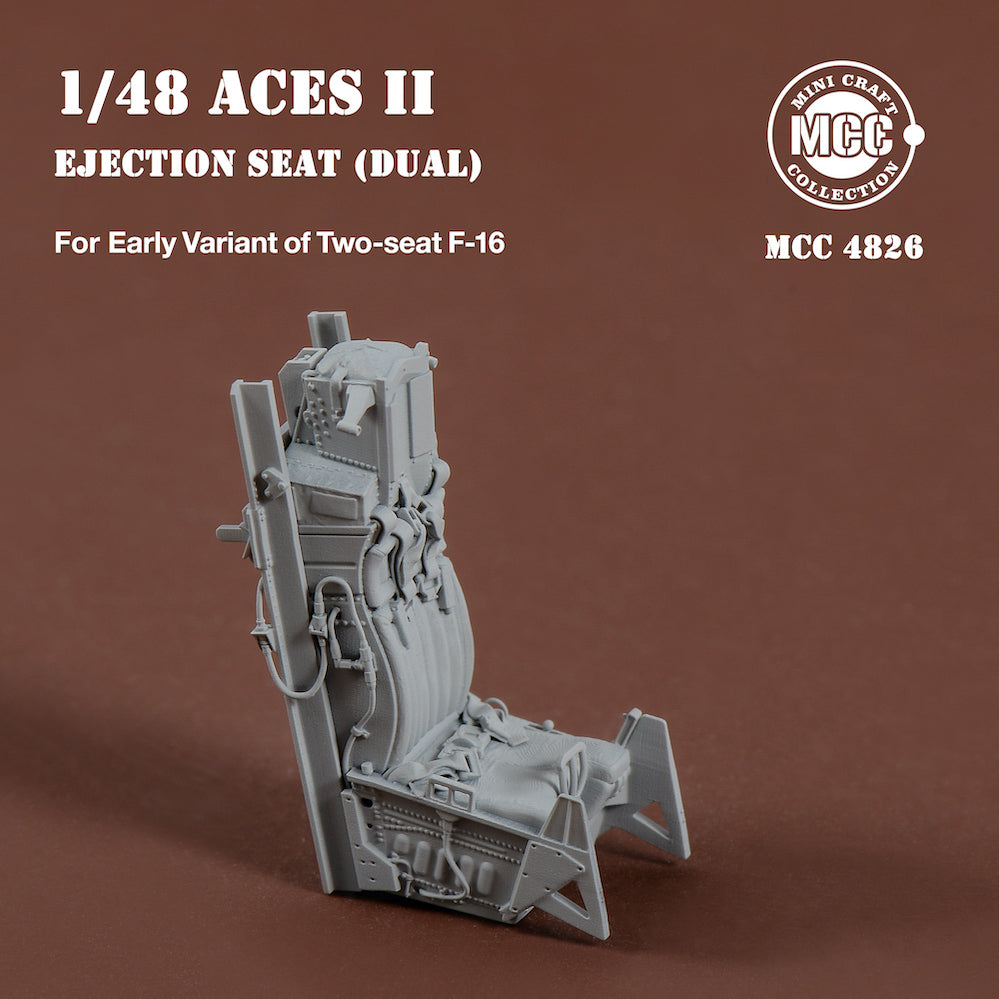 Mini Craft Collection MCC4826 1:48 ACES II Ejection Seats for F-16 Two-seat Variant Early (2pcs)