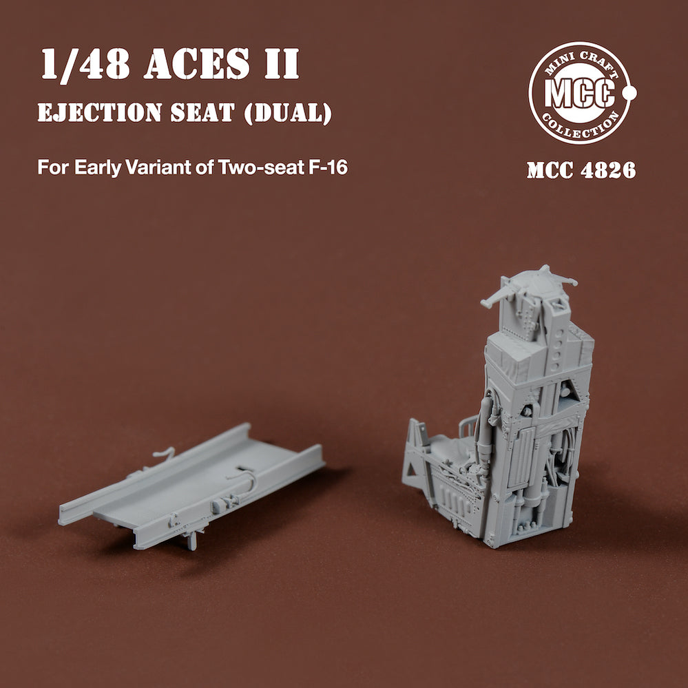 Mini Craft Collection MCC4826 1:48 ACES II Ejection Seats for F-16 Two-seat Variant Early (2pcs)