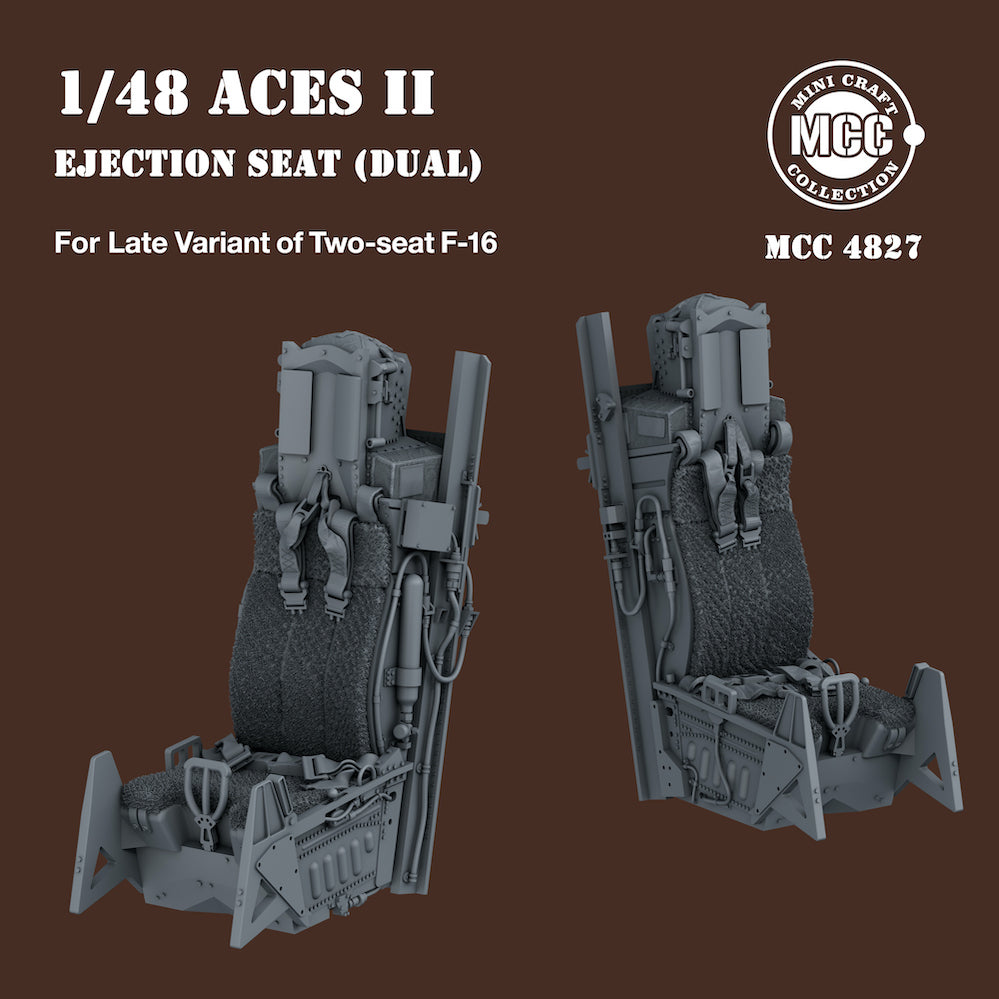 Mini Craft Collection MCC4827 1:48 ACES II Ejection Seats for F-16 Two-seat Variant Late (2pcs)