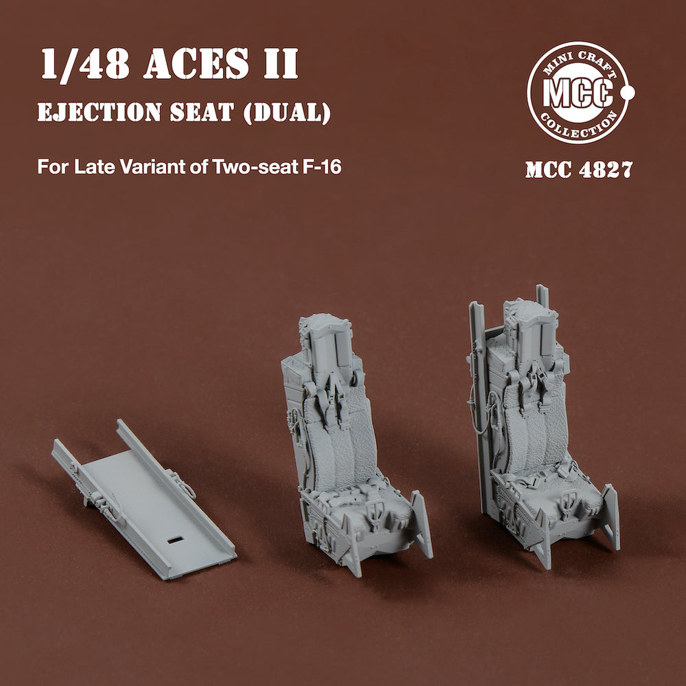 Mini Craft Collection MCC4827 1:48 ACES II Ejection Seats for F-16 Two-seat Variant Late (2pcs)