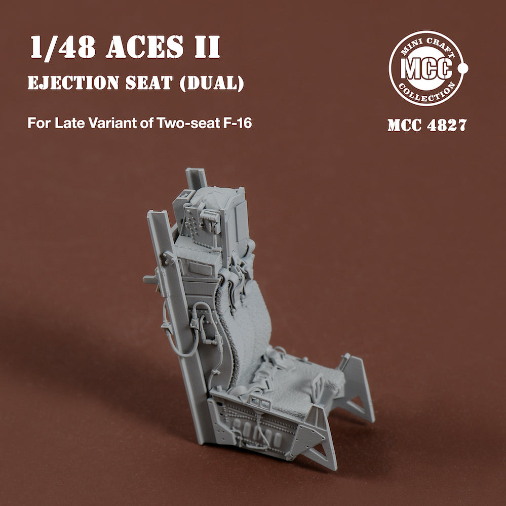 Mini Craft Collection MCC4827 1:48 ACES II Ejection Seats for F-16 Two-seat Variant Late (2pcs)