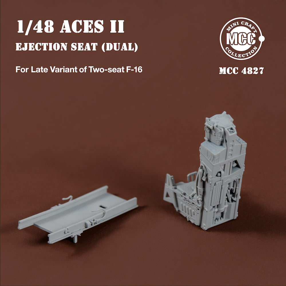 Mini Craft Collection MCC4827 1:48 ACES II Ejection Seats for F-16 Two-seat Variant Late (2pcs)