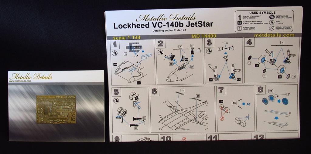 Metallic Details MD14409 1:144 Lockheed VC-140B Jetstar