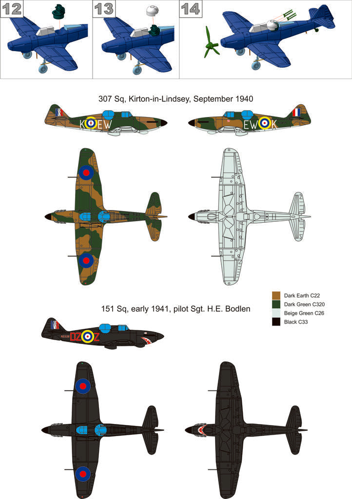 Metallic Details MDR14439 1:144 Boulton-Paul Defiant Mk.I 3d-printed