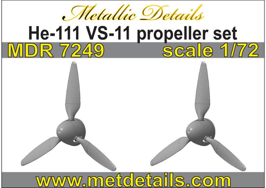 Metallic Details MDR7249 1:72 Heinkel He-111H-6 VS-11 propeller set
