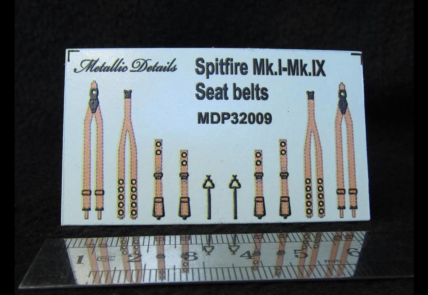 Metallic Details MDP32009 1:32 Supermarine Spitfire Mk.I-Mk.IX seat belts