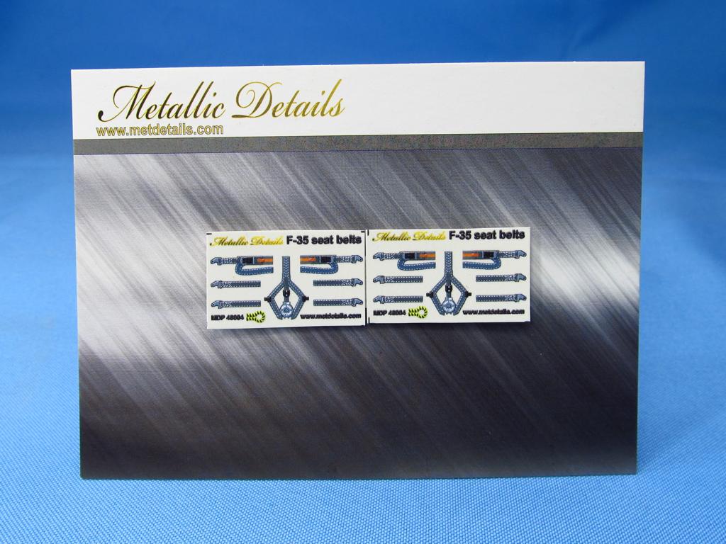 Metallic Details MDP48004 1:48 Lockheed-Martin F-35 Lightning II seat belts