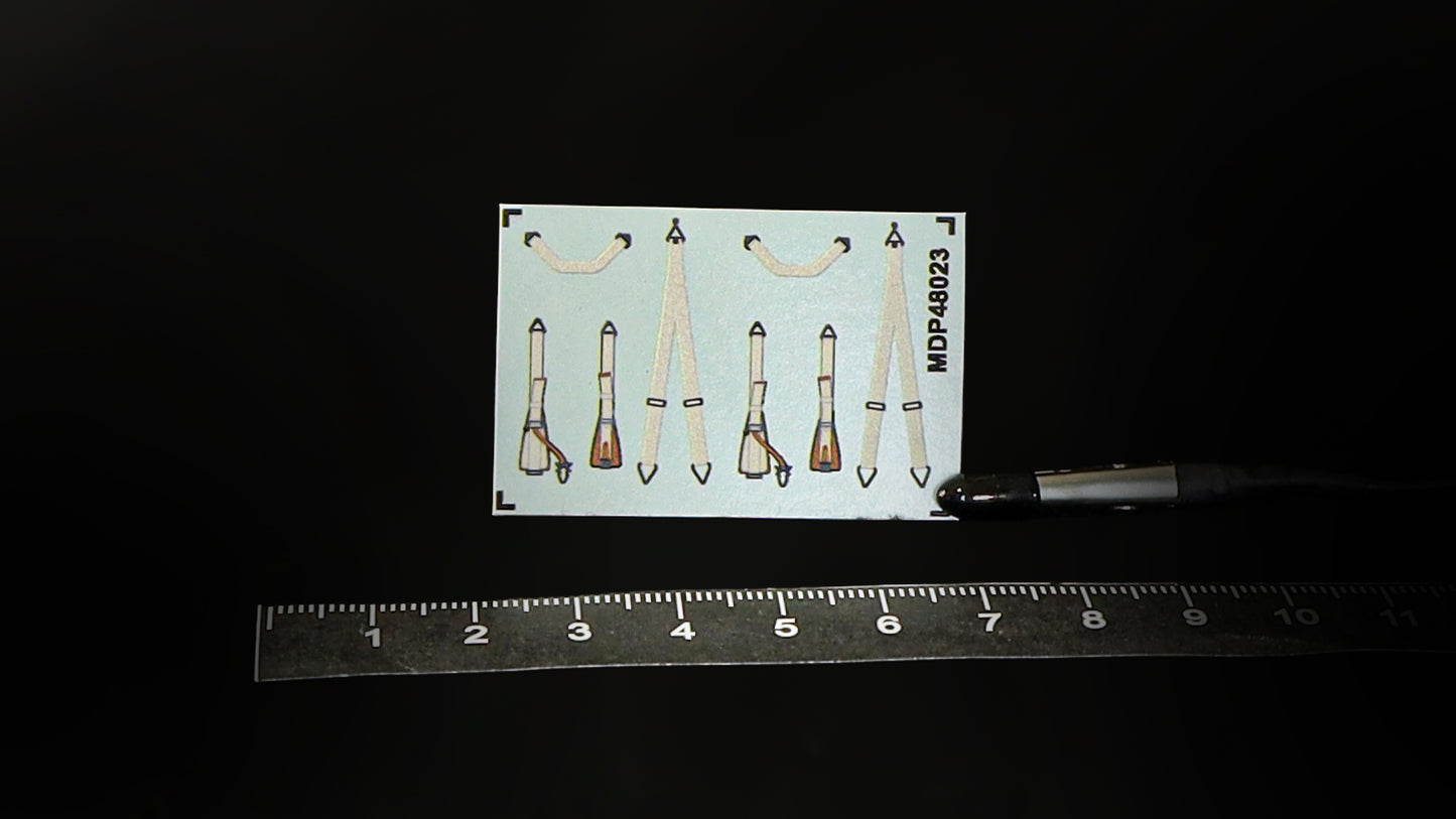 Metallic Details MDP48023 1:48 Luftwaffe seat belts early WWII (3D-Printed)