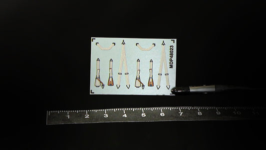 Metallic Details MDP48023 1:48 Luftwaffe seat belts early WWII (3D-Printed)
