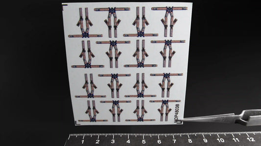 Metallic Details MDP48038 1:48 Sikorsky UH-60 seat belts for cabin seats