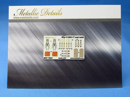 Metallic Details MDP72001 1:72 Mikoyan MiG-15/MiG-17 Seat belts (3D-Printed)