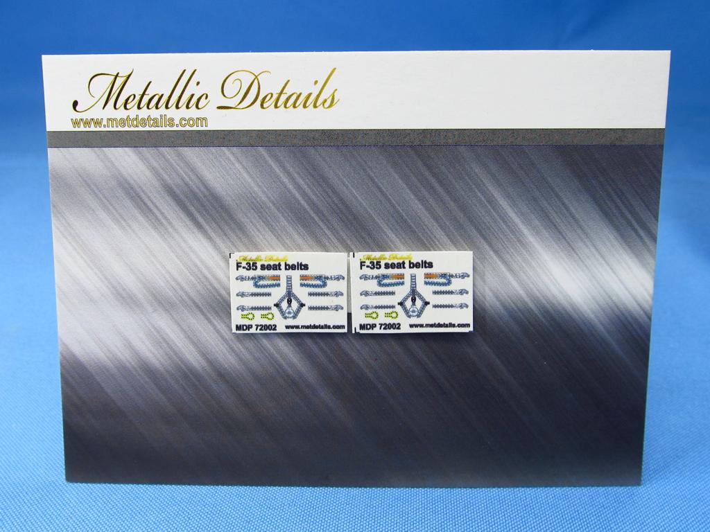 Metallic Details MDP72002 1:72 Lockheed-Martin F-35. Seat belts 3d-printed