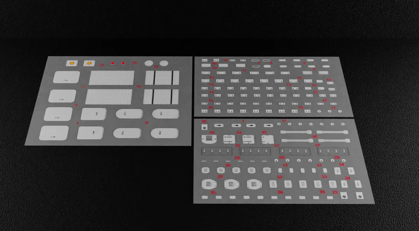 Metallic Details MDP72035 1:72 Ilyushin Il-18, Il-20, Il-38. Hatches and Exterior Panels