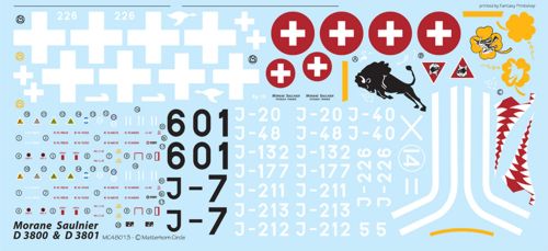 Matterhorn Circle MC48013 1:48 Morane D-3800 & D-3801 [Morane-Saulnier MS.406C1]