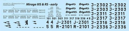 Matterhorn Circle MC48014 1:48 Dassault-Mirage IIIS & IIIRS Early [Dassault-Mirage IIIE]