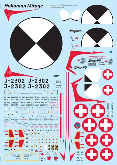 Matterhorn Circle MC48016 1:48 Dassault-Mirage IIIS Holloman [Dassault-Mirage IIIE]