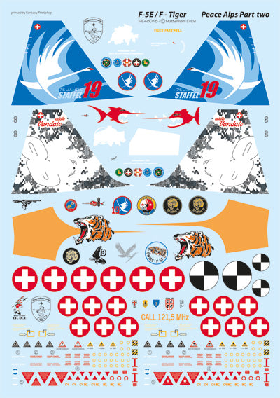 Matterhorn Circle MC48018 1:48 Northrop F-5E/F Tiger Peace Alps Part 2