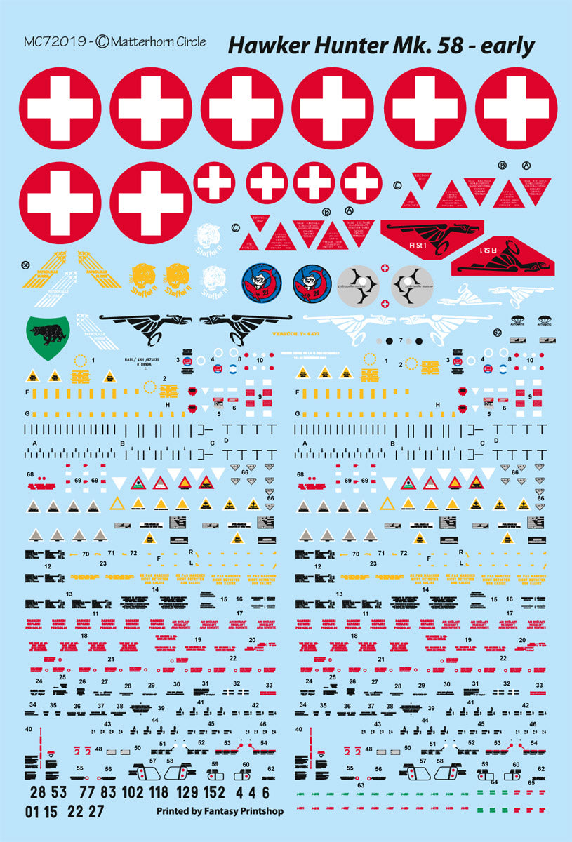 Matterhorn Circle MC72019 1:72 Hawker Hunter Mk.58 Early [F.6]