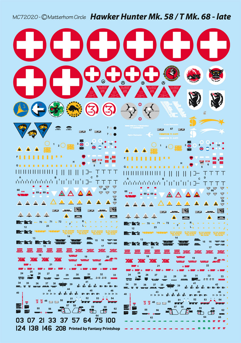 Matterhorn Circle MC72020 1:72 Hawker Hunter Mk.58 / T Mk.68 Late [F.8]