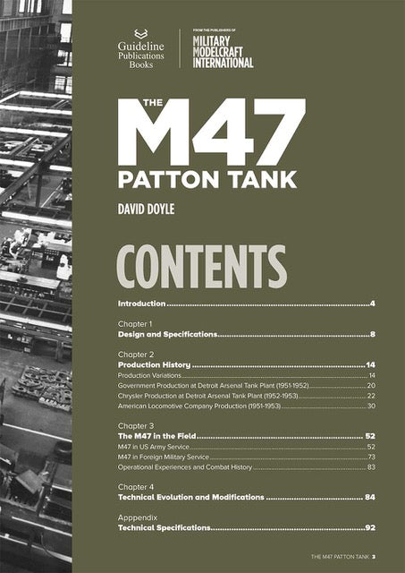 Guideline Publications - MIL3DD - The M47 Patton Tank by David Doyle