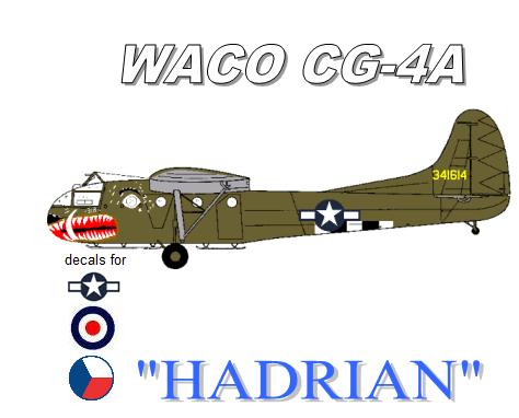 Miniwing 036 1:144 Waco CG-4A 'Hadrian' Decals RAF, Netherlands (gliders)