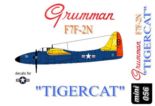Miniwing 056 1:144 Grumman F7F-2N 'TIGERCAT'.