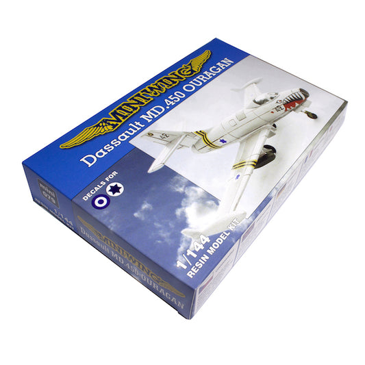 Miniwing 079 1:144 Dassault Ouragan with Israeli and El Salvador decals