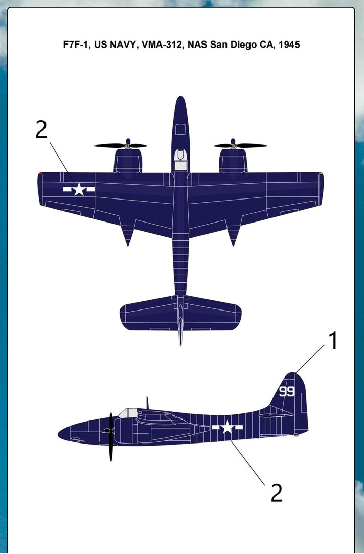 Miniwing 088 1:144 Grumman F7F-1 Tigercat