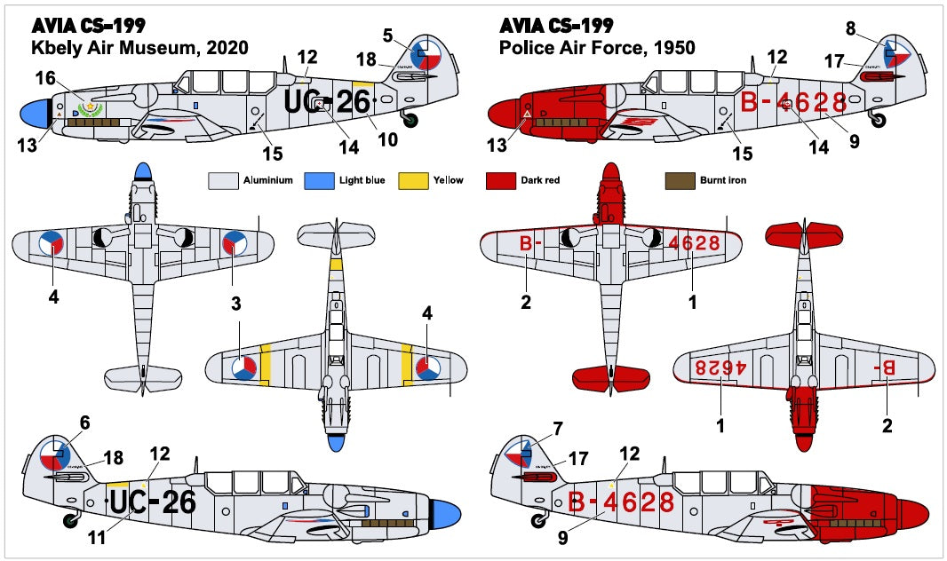 Miniwing 089 1:144 Avia CS-199 Ex-FEResin / New Screen printed decals