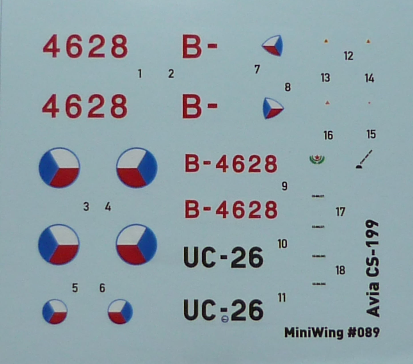 Miniwing 089 1:144 Avia CS-199 Ex-FEResin / New Screen printed decals