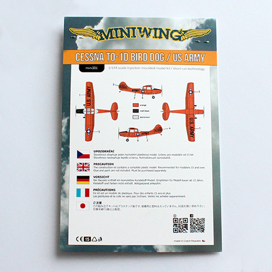 Miniwing-Plastic 301 1:144 Cessna O-1 BIRD DOG / USAF Alaska