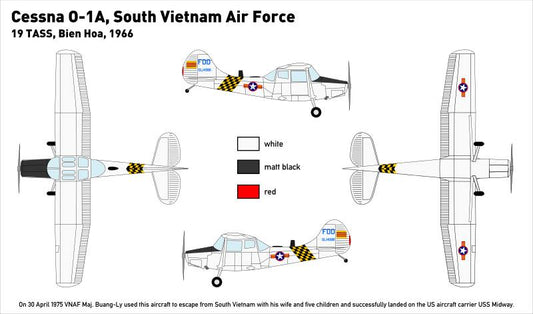 Miniwing-Plastic 305 1:144 Cessna O-1 BIRD DOG / South Vietnamese Air Force