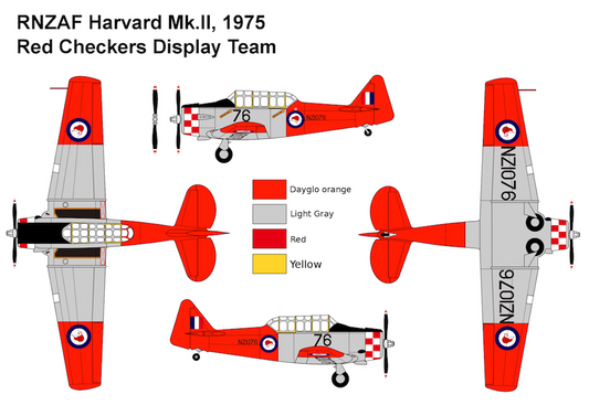 Miniwing-Plastic 308 1:144 North-American Harvard Mk.II NZAF