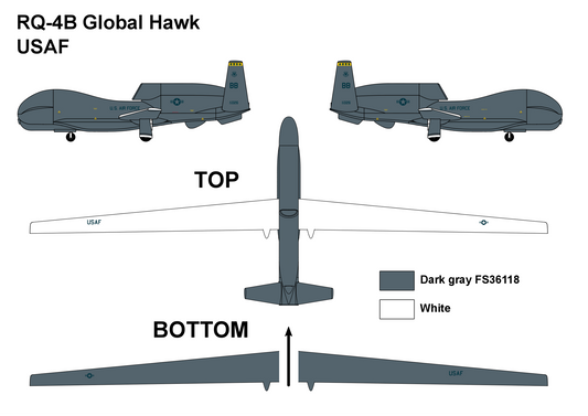 Miniwing-Plastic 309 1:144 Northrop-Grumman RQ-4B GLOBAL HAWK USAF