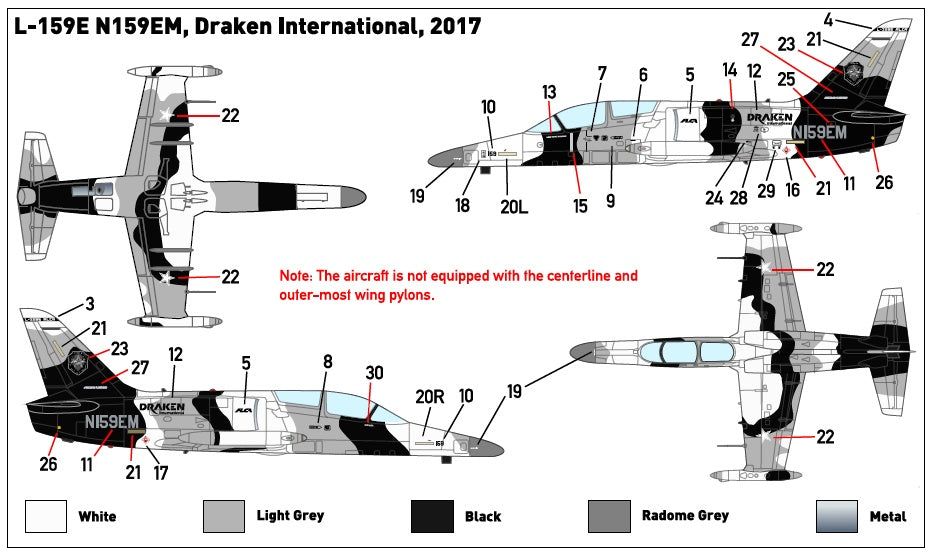 Miniwing-Plastic 327 1:144 Aero L-159E ALCA / Arctic Draken