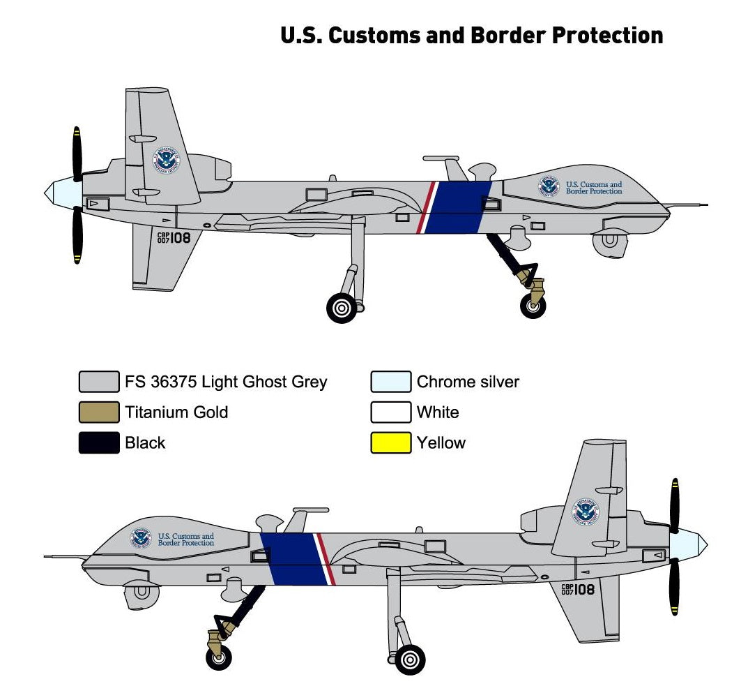 Miniwing-Plastic 330 1:144  MQ-9 Reaper U.S. Customs and Border Protection