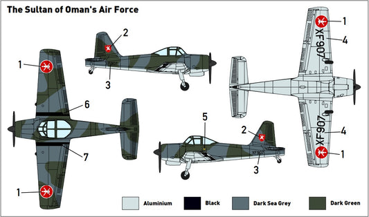 Miniwing-Plastic 332 1:144 Percival PROVOST T.52 / Oman AF