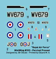 Miniwing-Plastic 333 1:144 Percival PROVOST T.1 / RAF