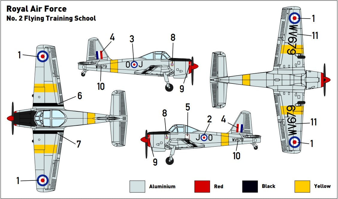 Miniwing-Plastic 333 1:144 Percival PROVOST T.1 / RAF