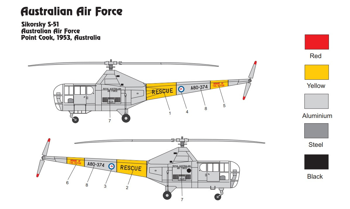 Miniwing-Plastic 338 1:144 Sikorsky S-51 / RAAF