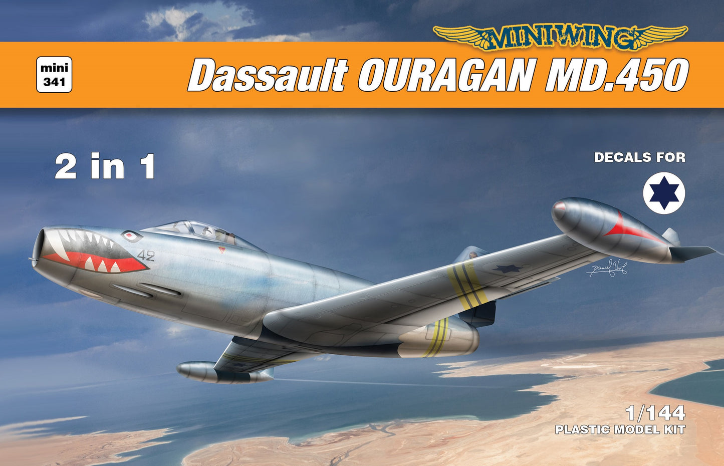 Miniwing-Plastic 341 1:144 Dassault MD.450 Ouragan