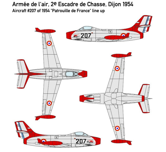 Miniwing-Plastic 343 1:144 Dassault MD.450 OURAGAN / Armee de l´Air