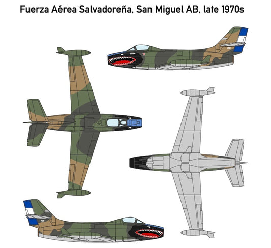 Miniwing-Plastic 344 1:144 Dassault MD.450 OURAGAN / El Salvador