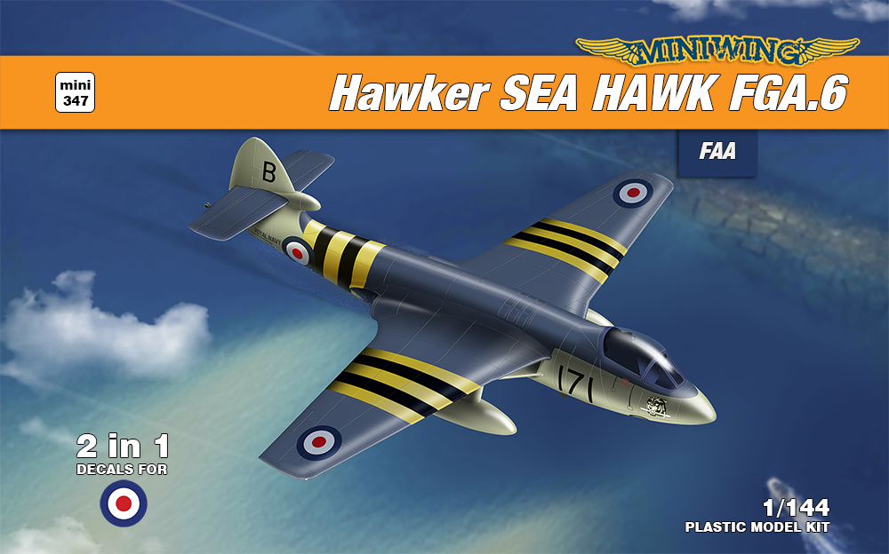 Miniwing-Plastic 347 1:144 Hawker SEA HAWK FGA.6