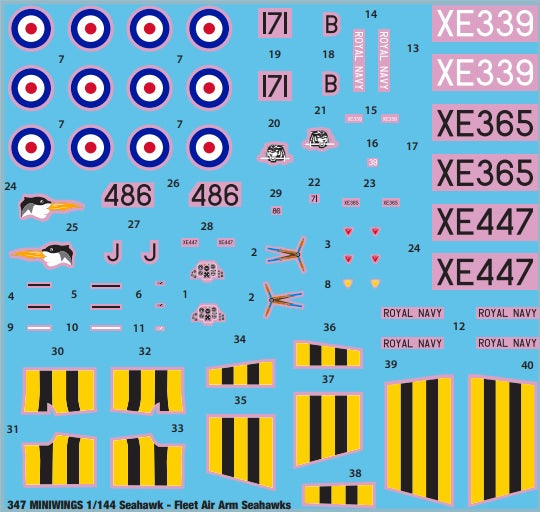 Miniwing-Plastic 347 1:144 Hawker SEA HAWK FGA.6