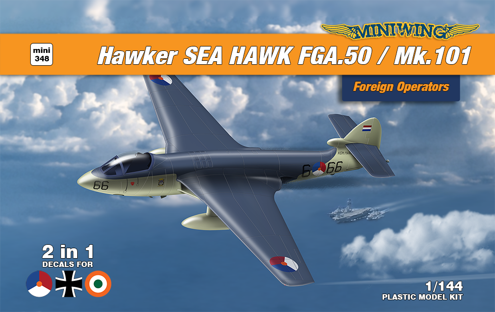 Miniwing-Plastic 348 1:144 Hawker SEA HAWK Mk.50 / Mk.101