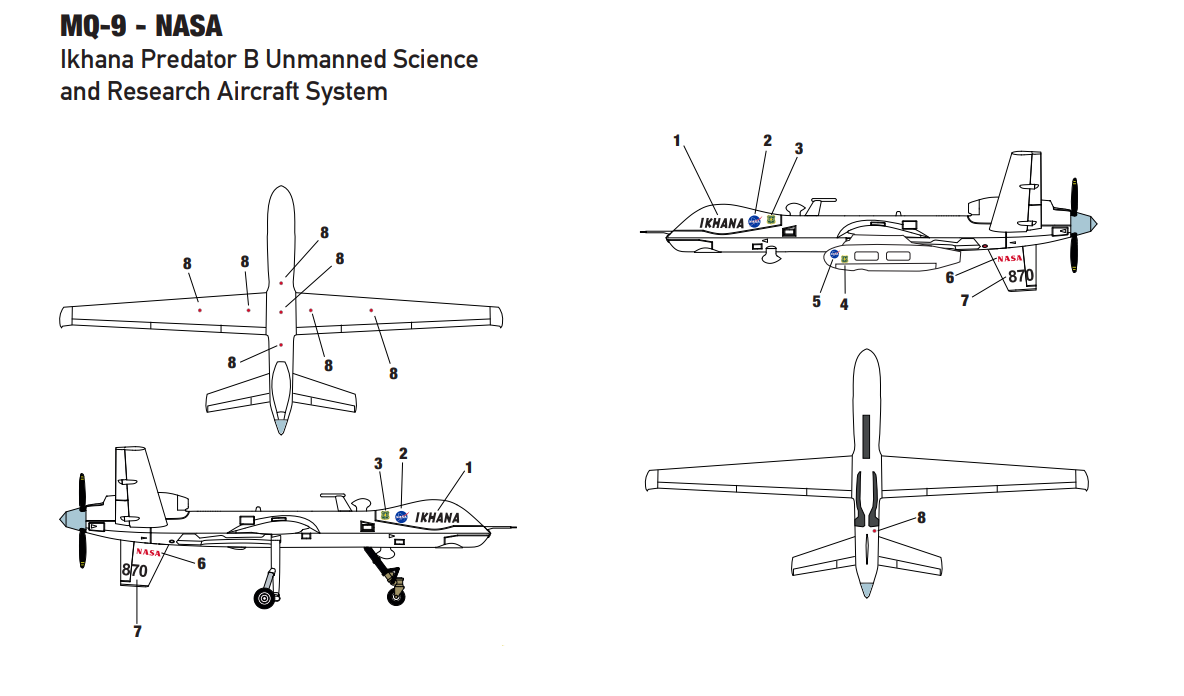 Miniwing-Plastic 356 1:144 MQ-9 NASA,