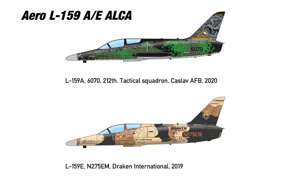 Miniwing-Plastic 359 1:144 Aero L-159A ALCA / Czech AF + Desert Draken