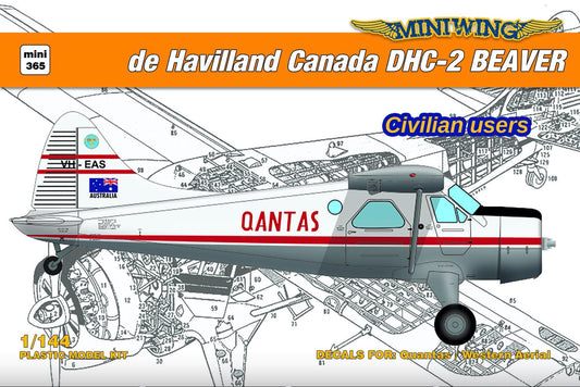 Miniwing-Plastic 365 1:144 de Havilland Canada DHC-2 Beaver / civilian users