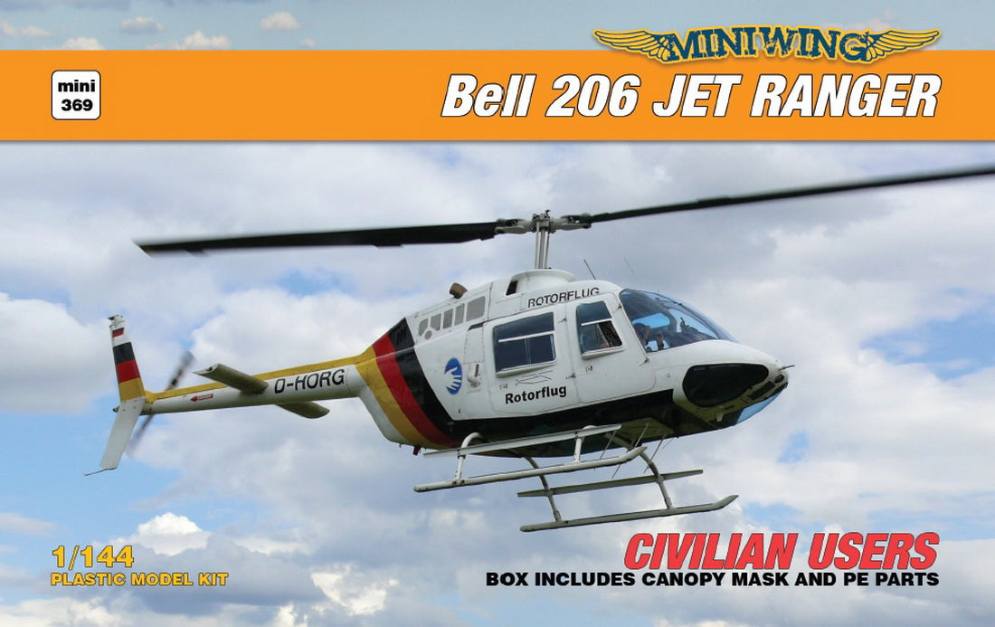 Miniwing-Plastic mini 369 1:144 Bell 206 Jet Ranger / Civilian users